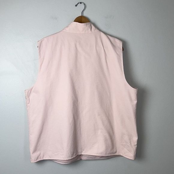 Eileen Fisher Light Pink Sleeveless Zip Front Vest - Picture 6 of 8